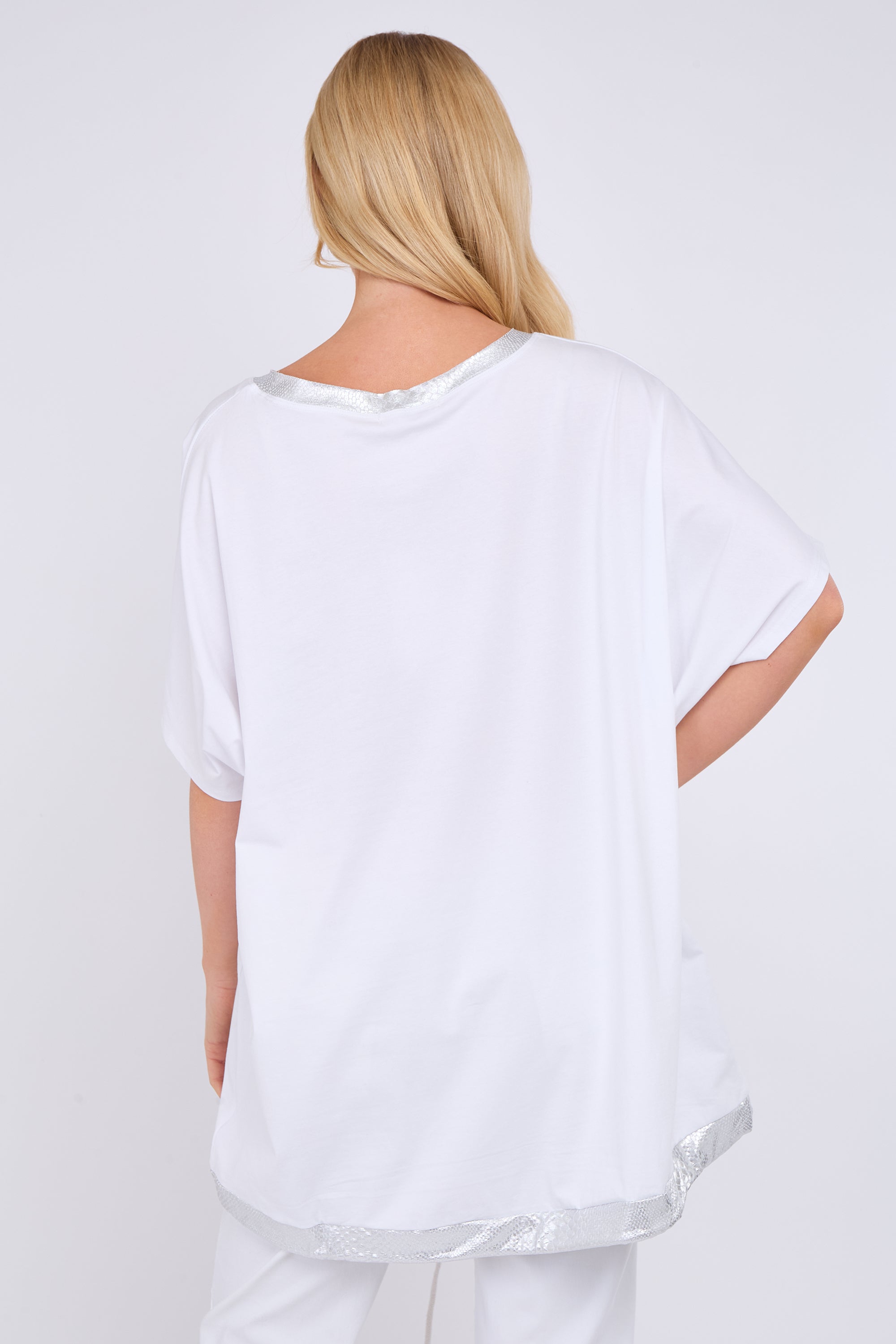 Animal Print Patch Detail Top