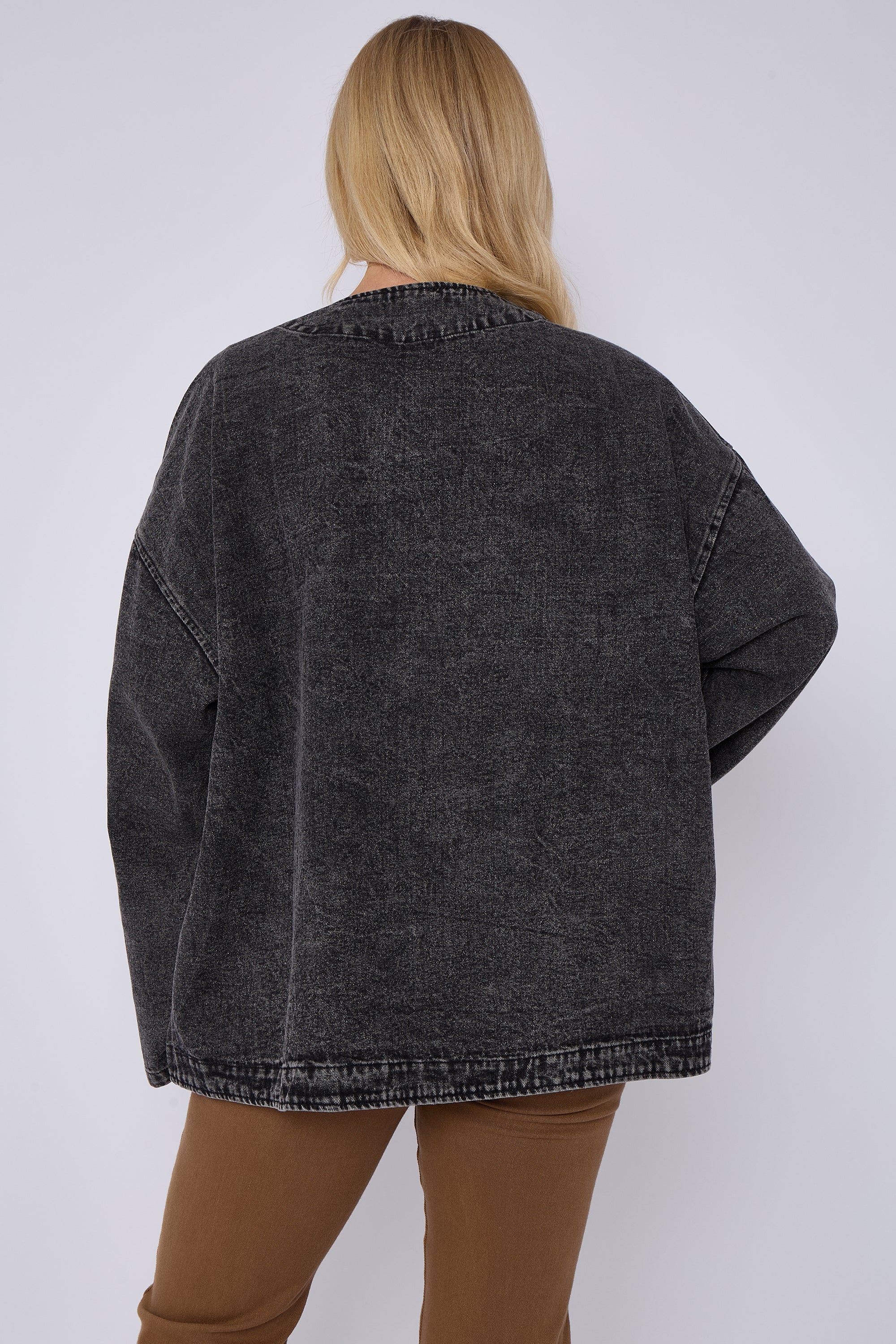 Denim Patch Detail Jacket