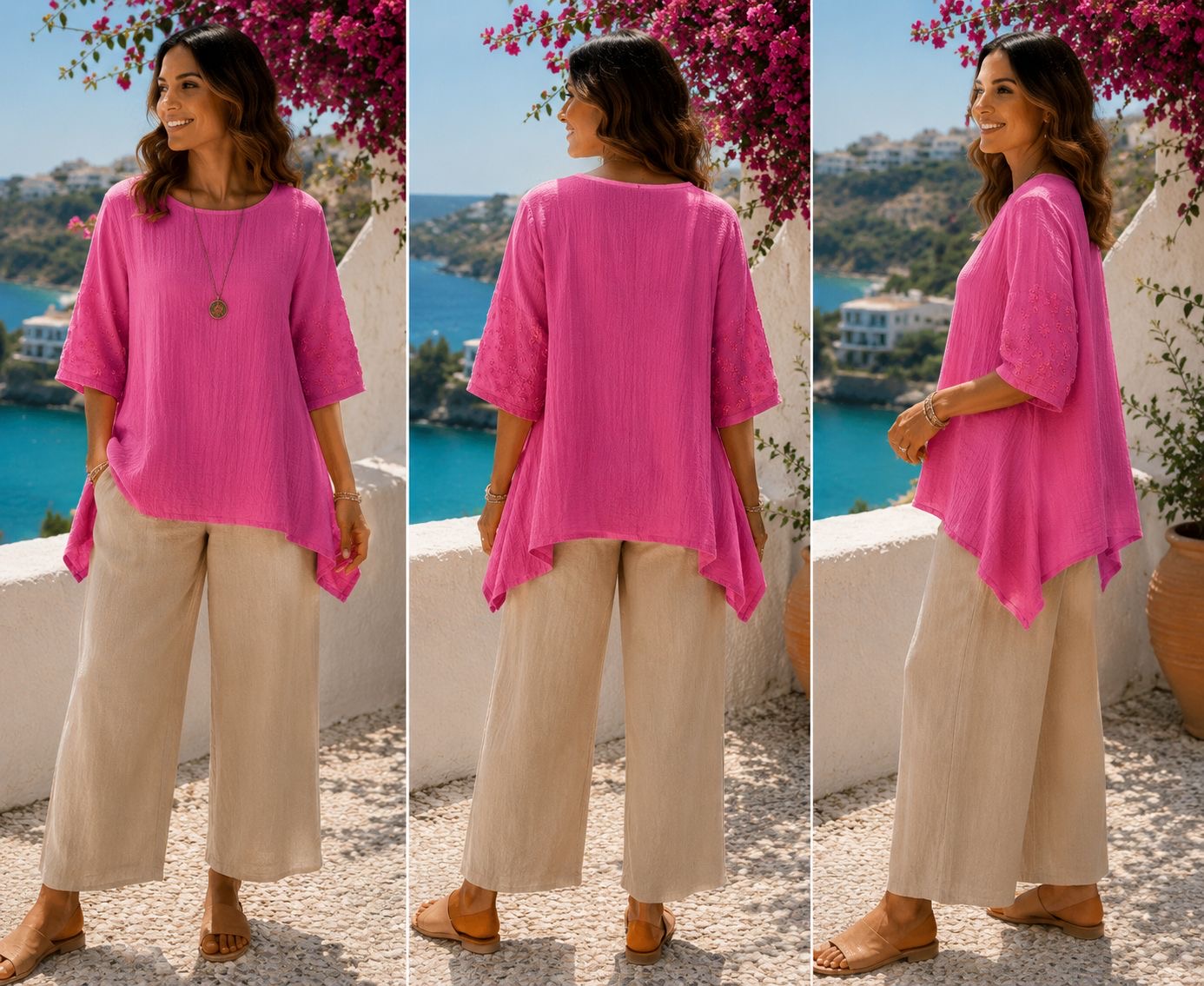 Bubble Cotton Tunic Top