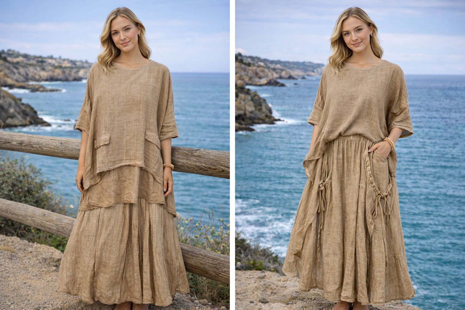 Layered Tiered Skirt Co-ord Set