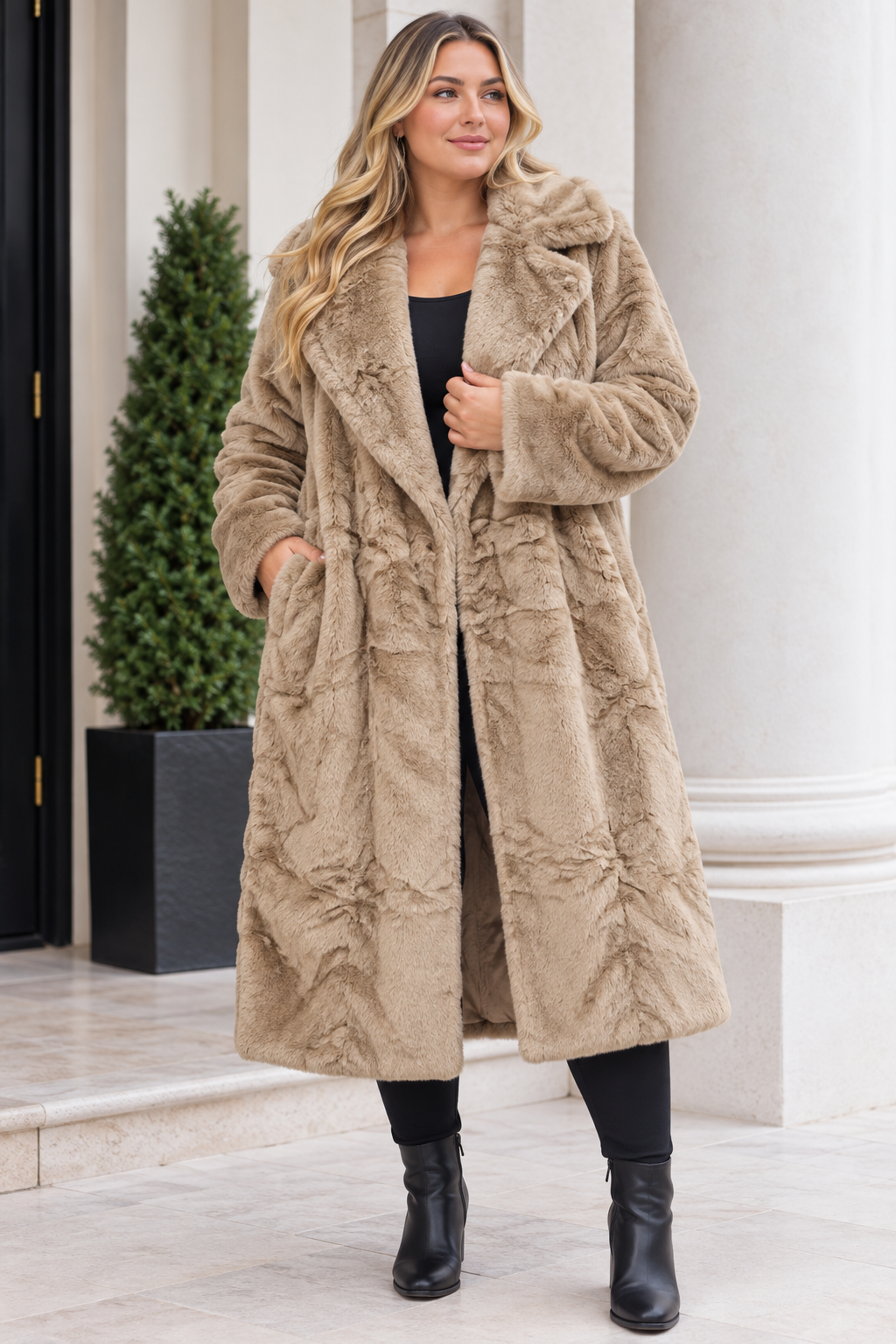 The Arabella Long Fur Coat