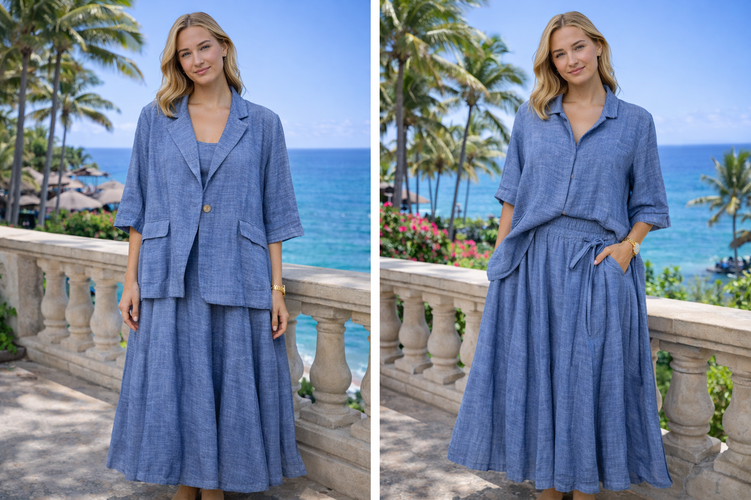 Blazer & Midi Skirt Co-ord Set
