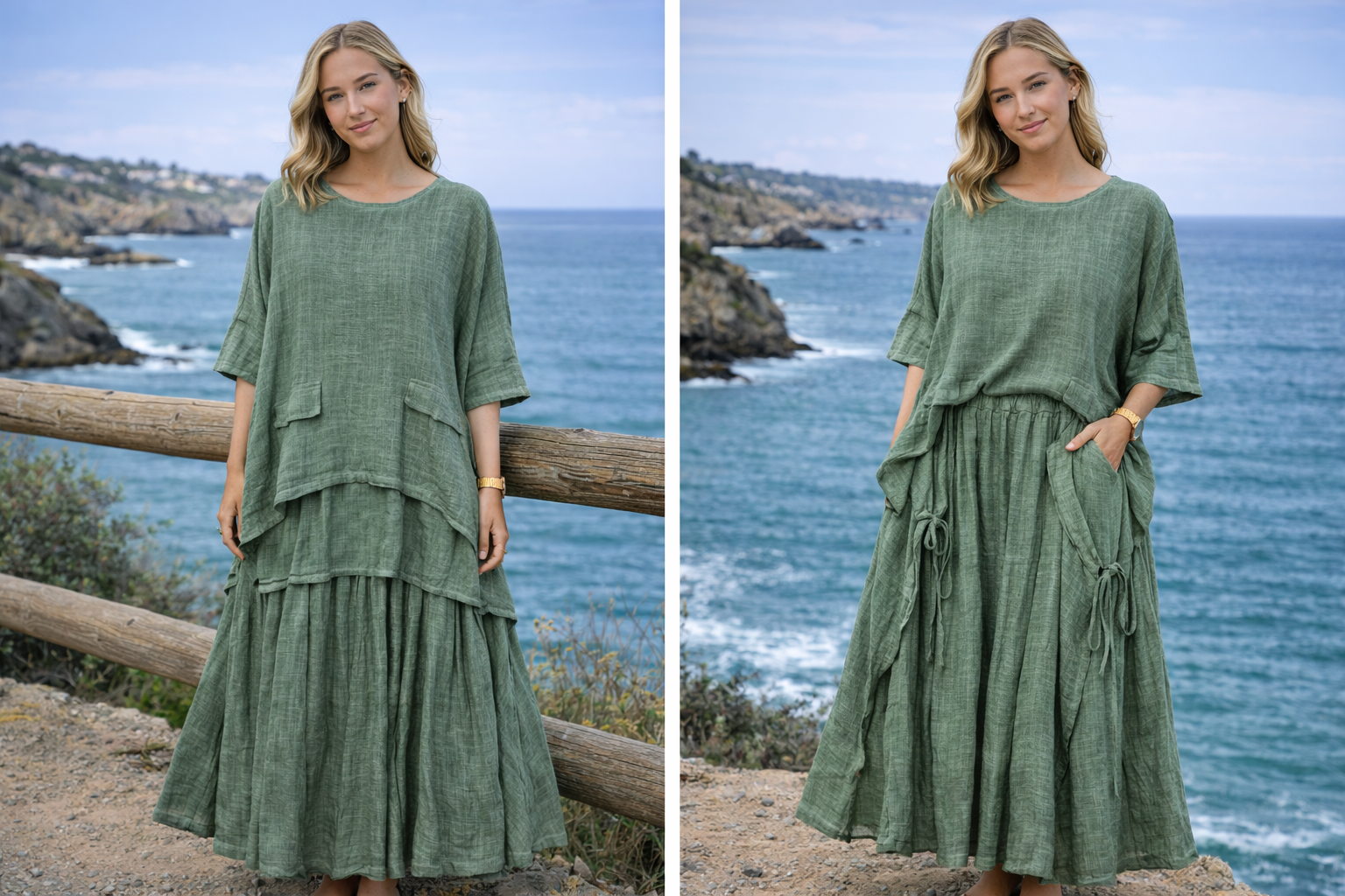 Layered Tiered Skirt Co-ord Set