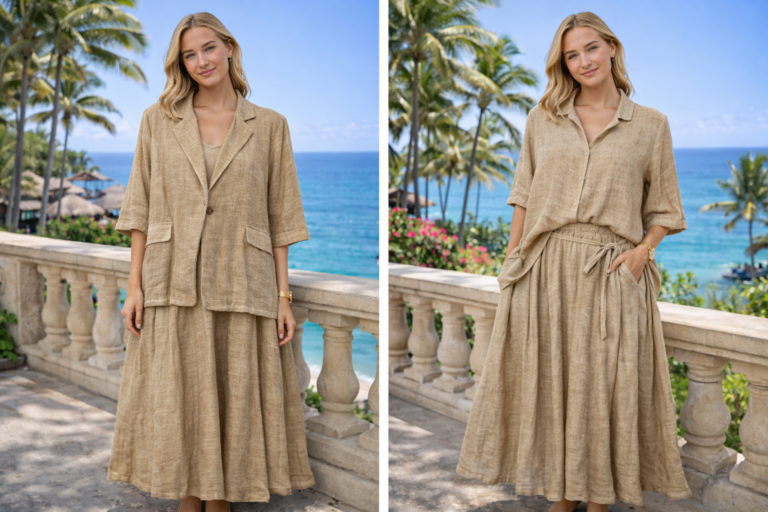 Blazer & Midi Skirt Co-ord Set