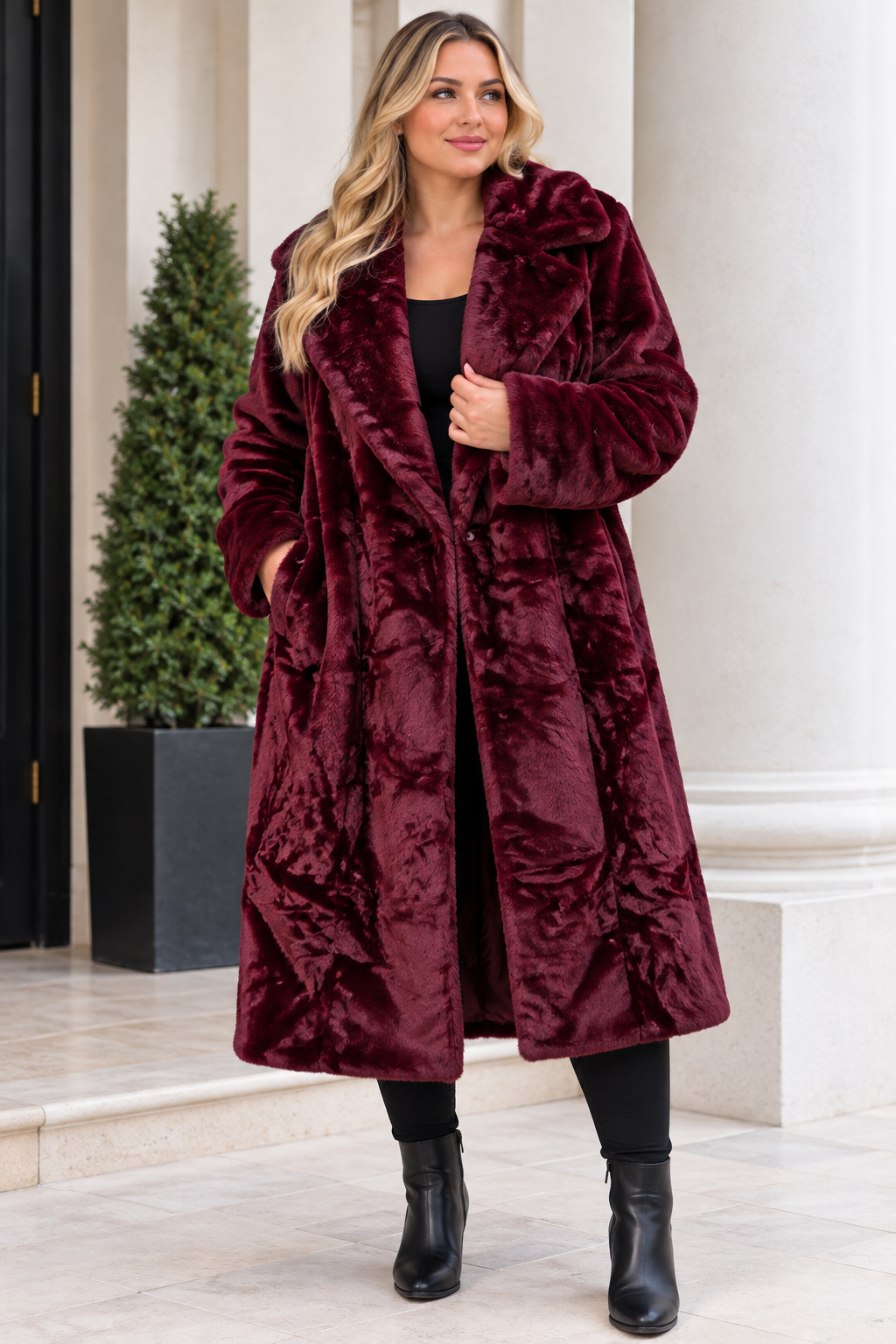 The Arabella Long Fur Coat