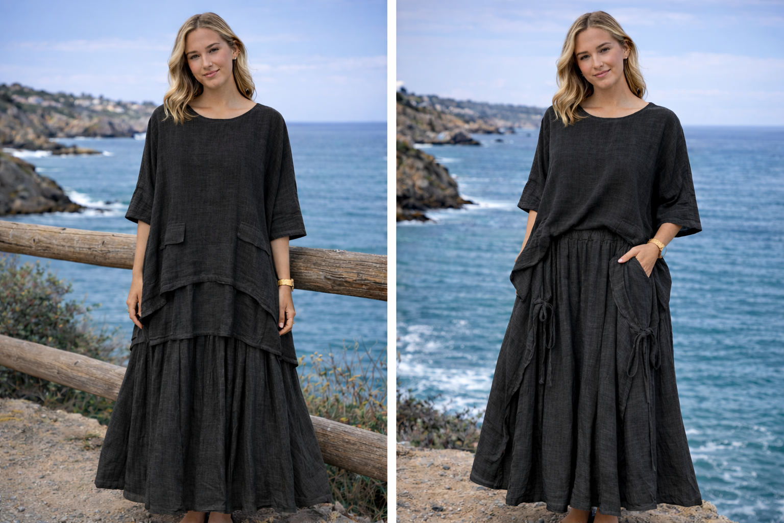 Layered Tiered Skirt Co-ord Set
