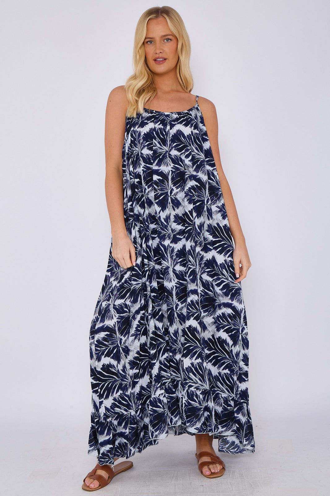 Tropical Palm Maxi Dress