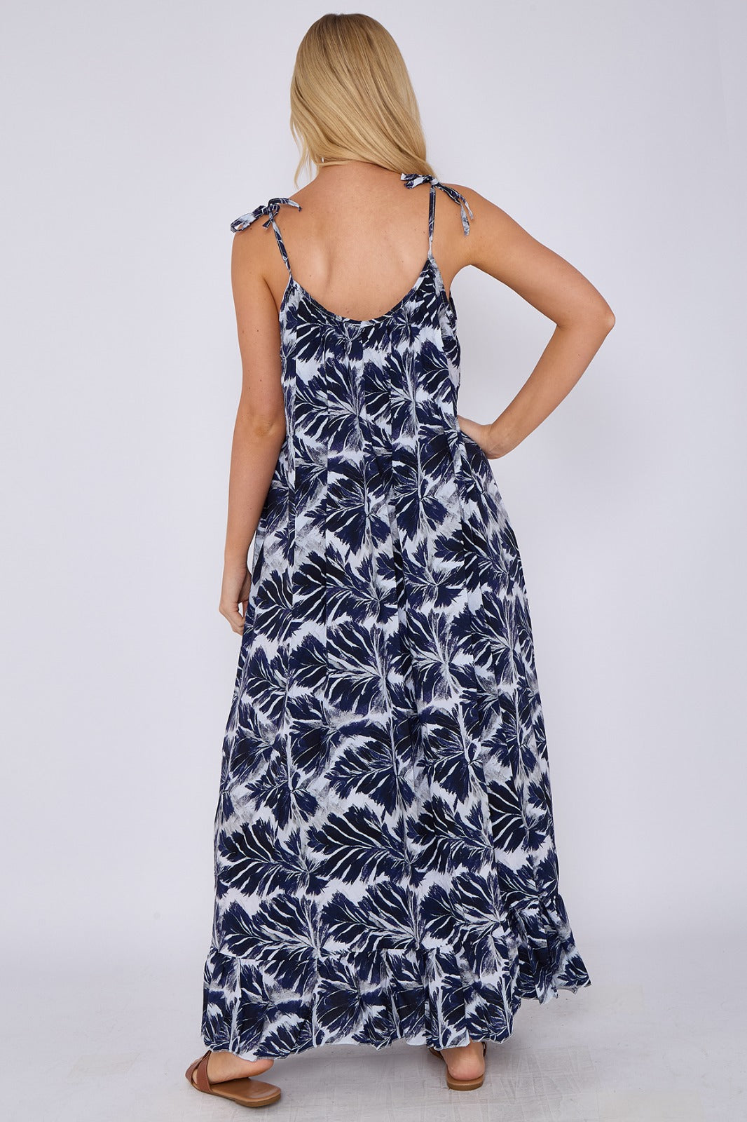 Tropical Palm Maxi Dress