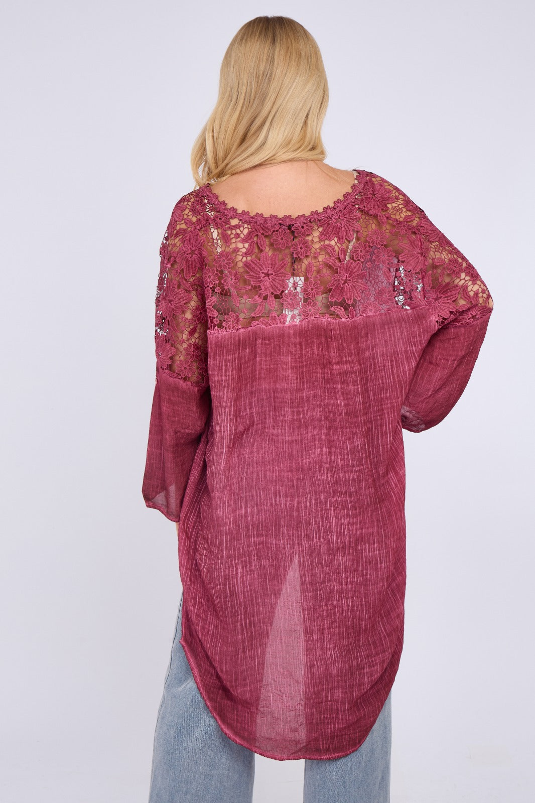 Embroidered Long Floral Tunic