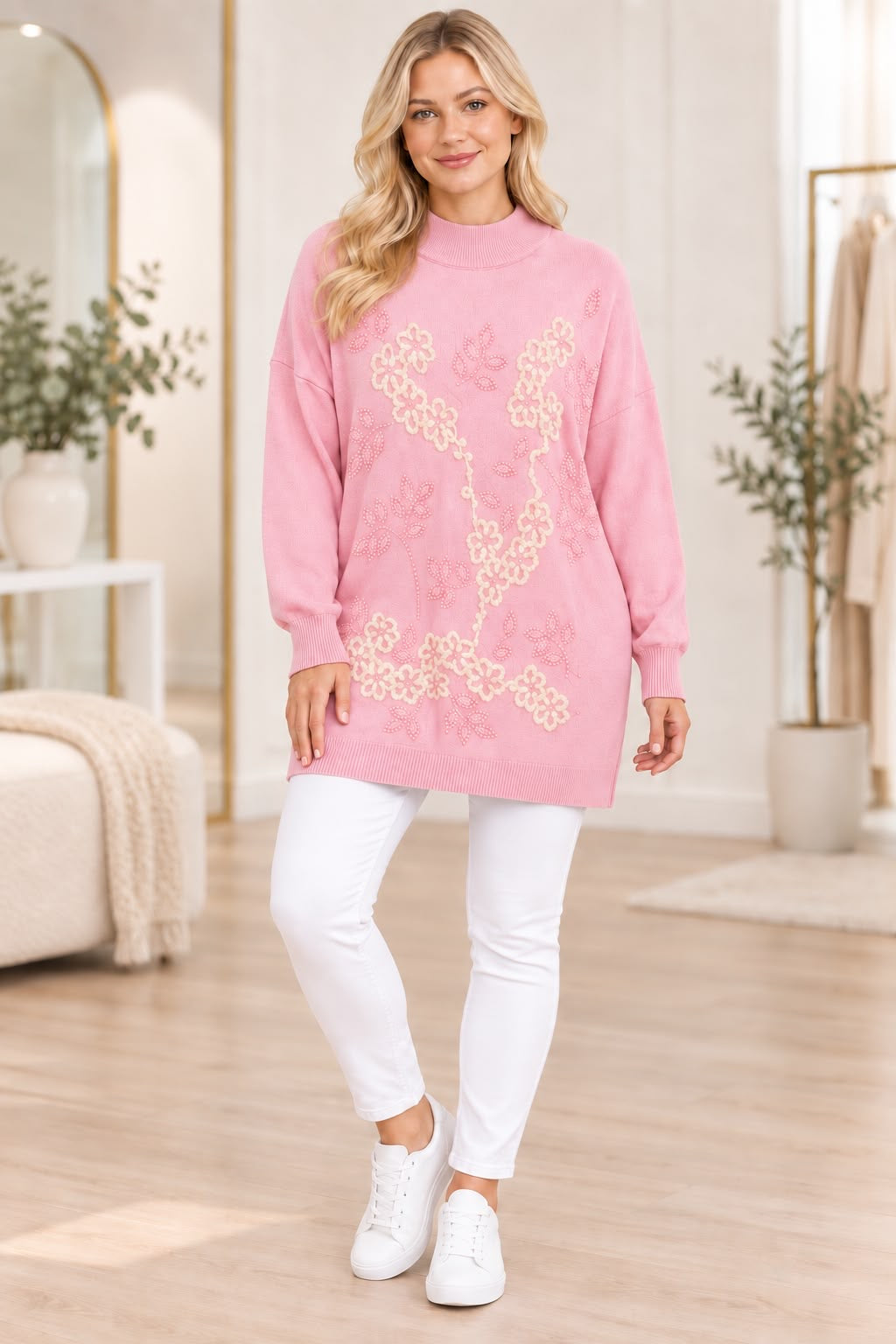 Embroidered Luxurious Jumper