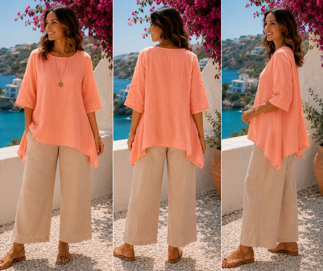 Bubble Cotton Tunic Top