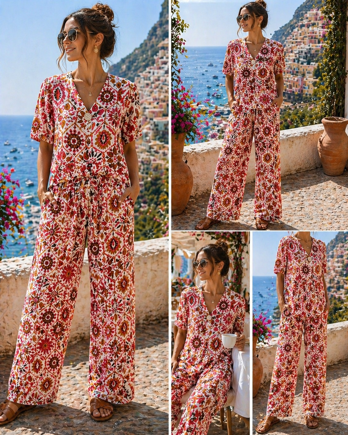 Tile Print Co-ord Set