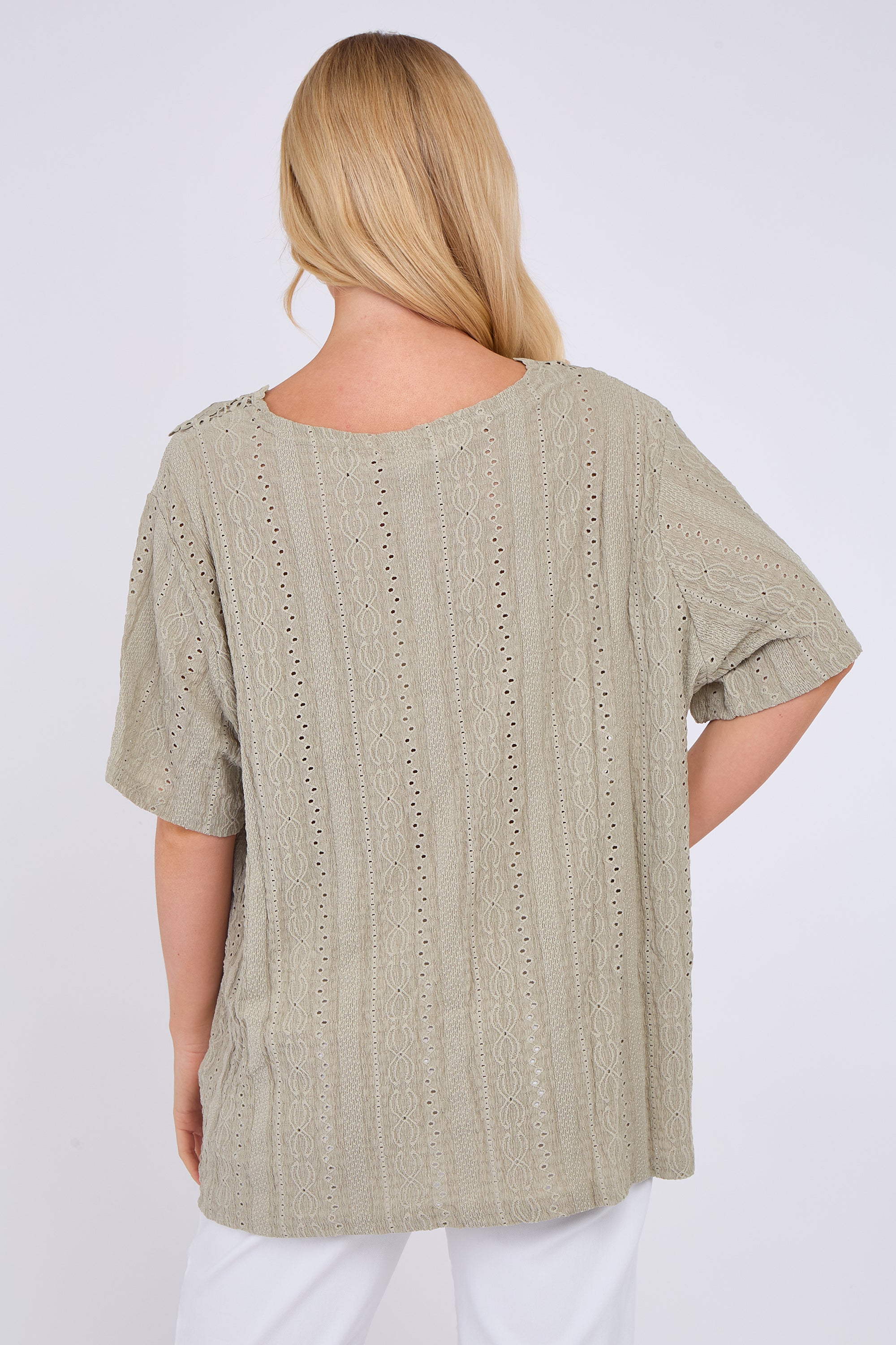 Broderie Lace Panel Top