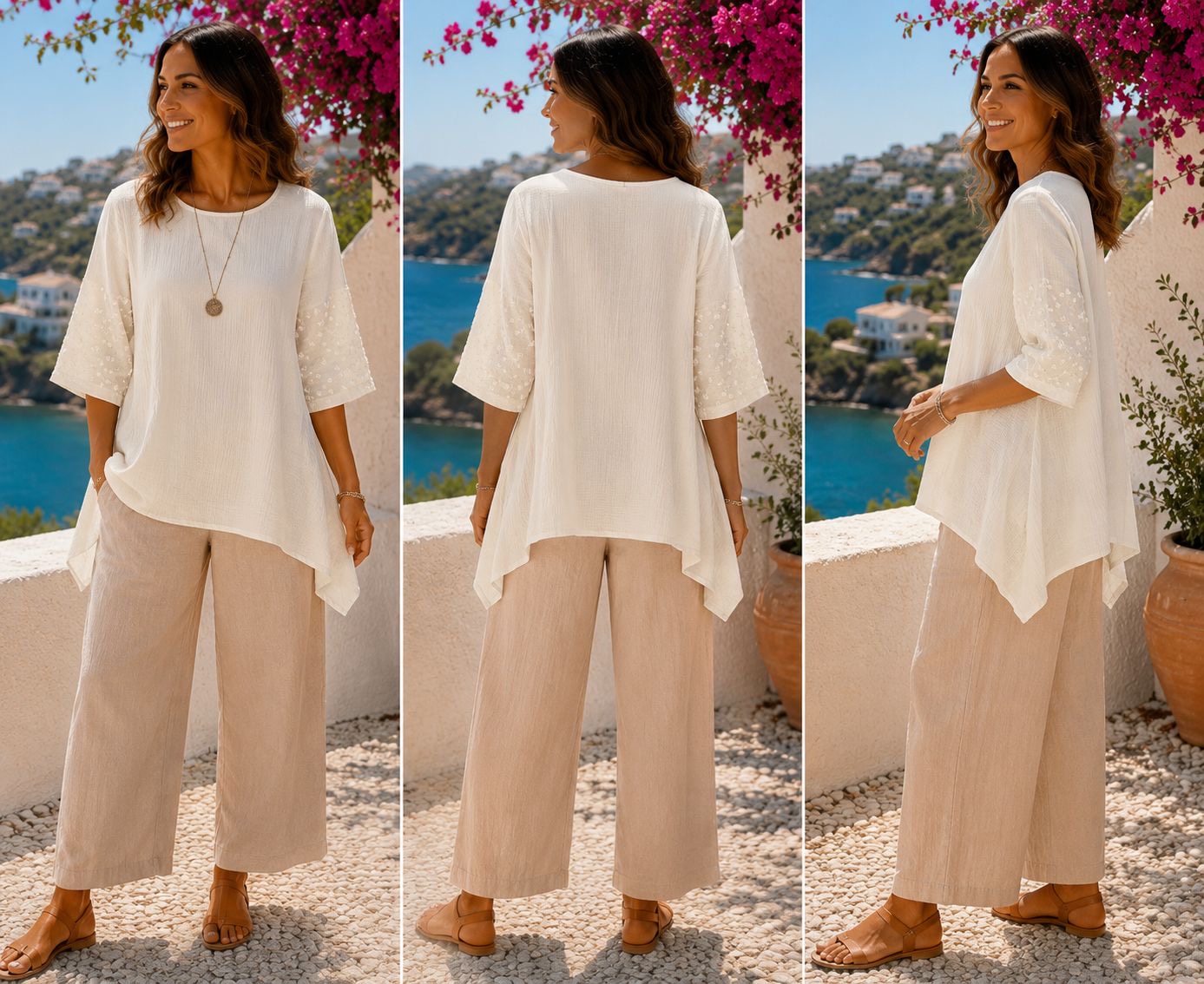 Bubble Cotton Tunic Top