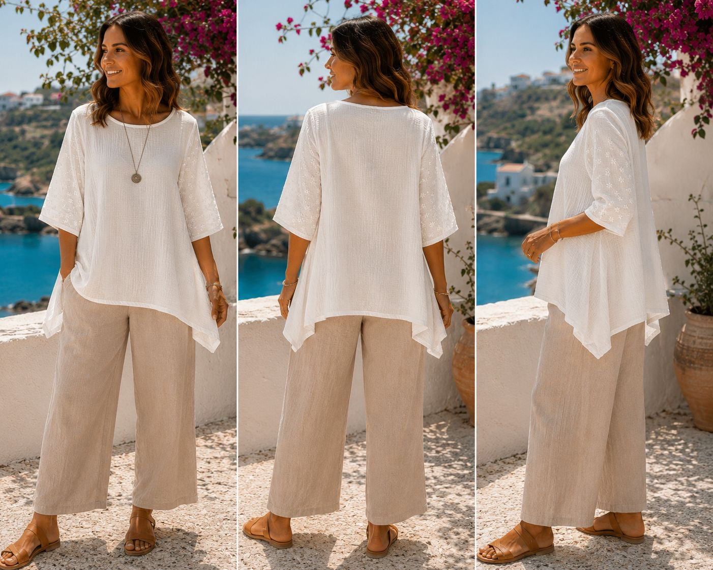 Bubble Cotton Tunic Top
