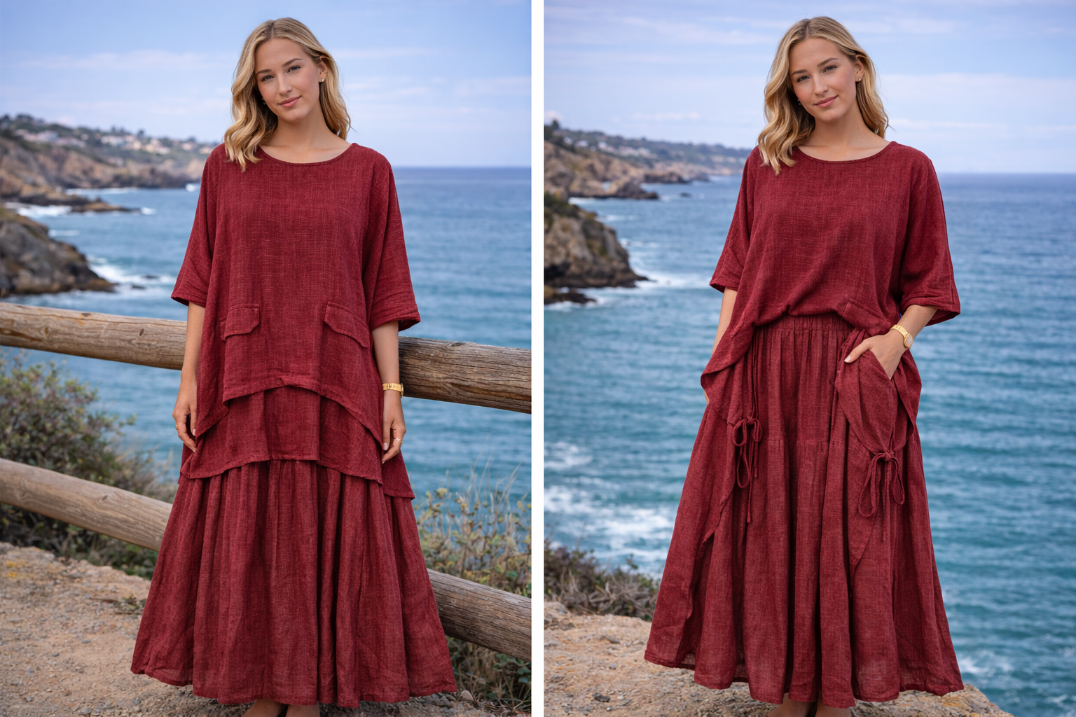Layered Tiered Skirt Co-ord Set