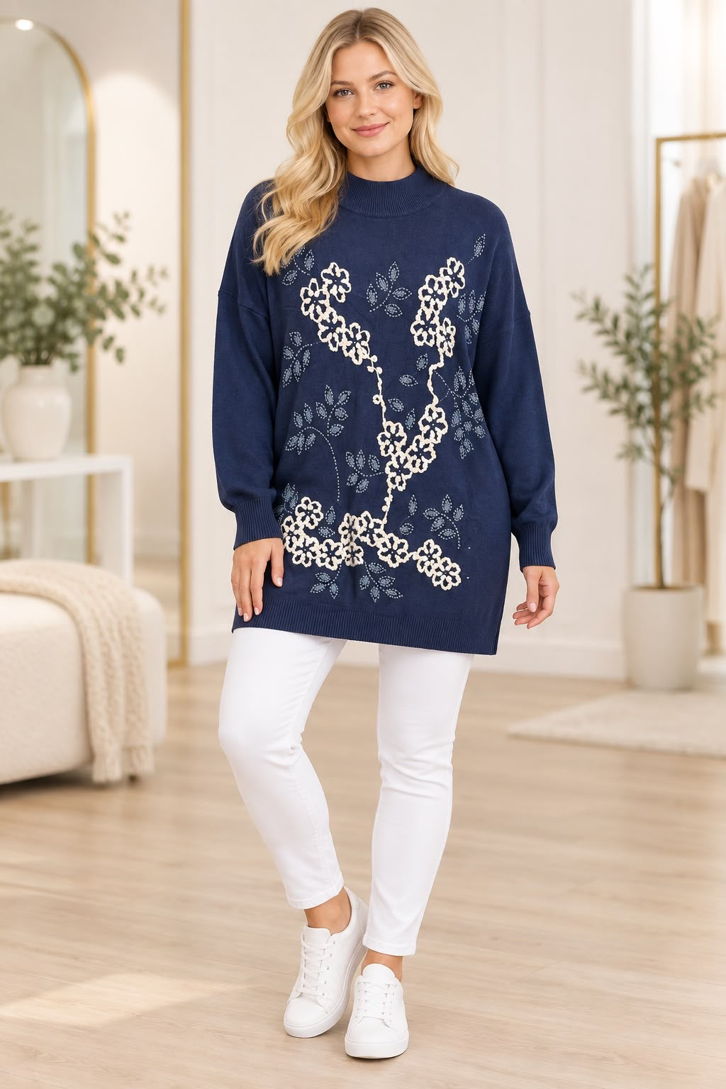Embroidered Luxurious Jumper