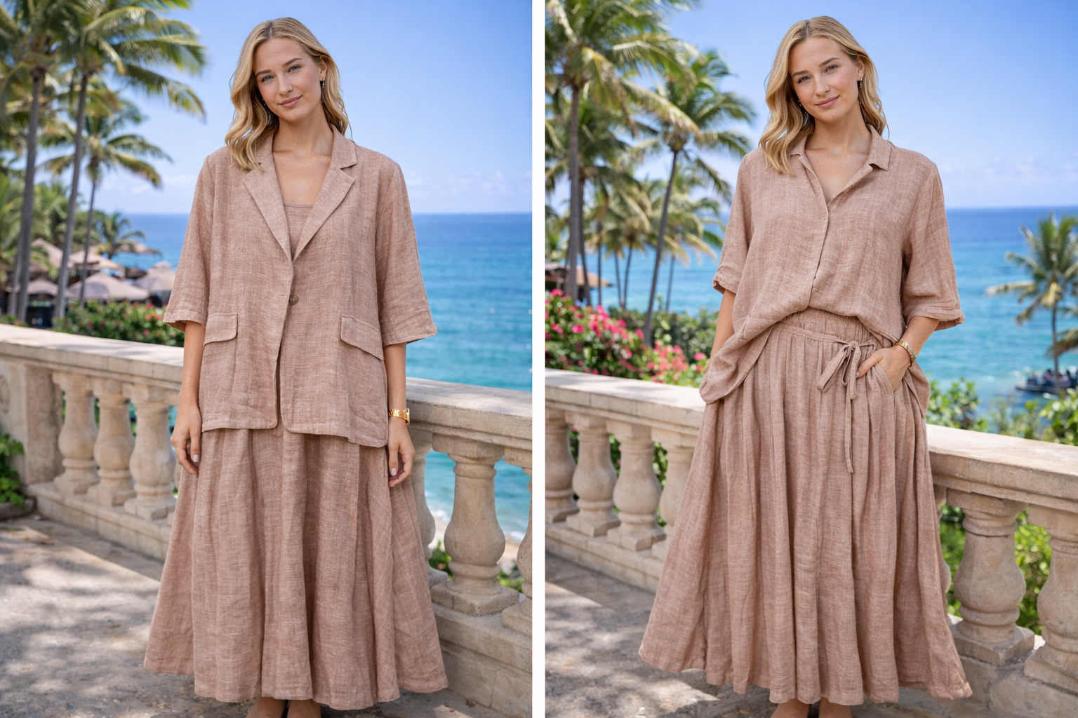 Blazer & Midi Skirt Co-ord Set