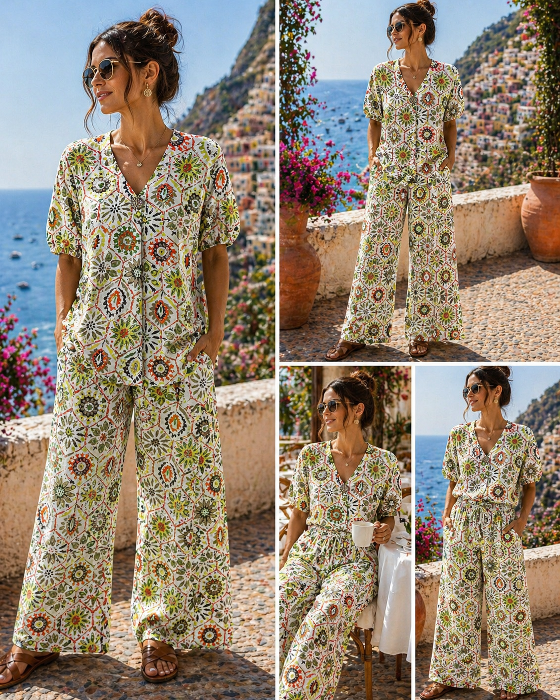Tile Print Co-ord Set