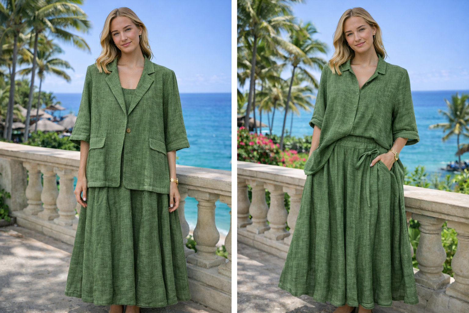 Blazer & Midi Skirt Co-ord Set