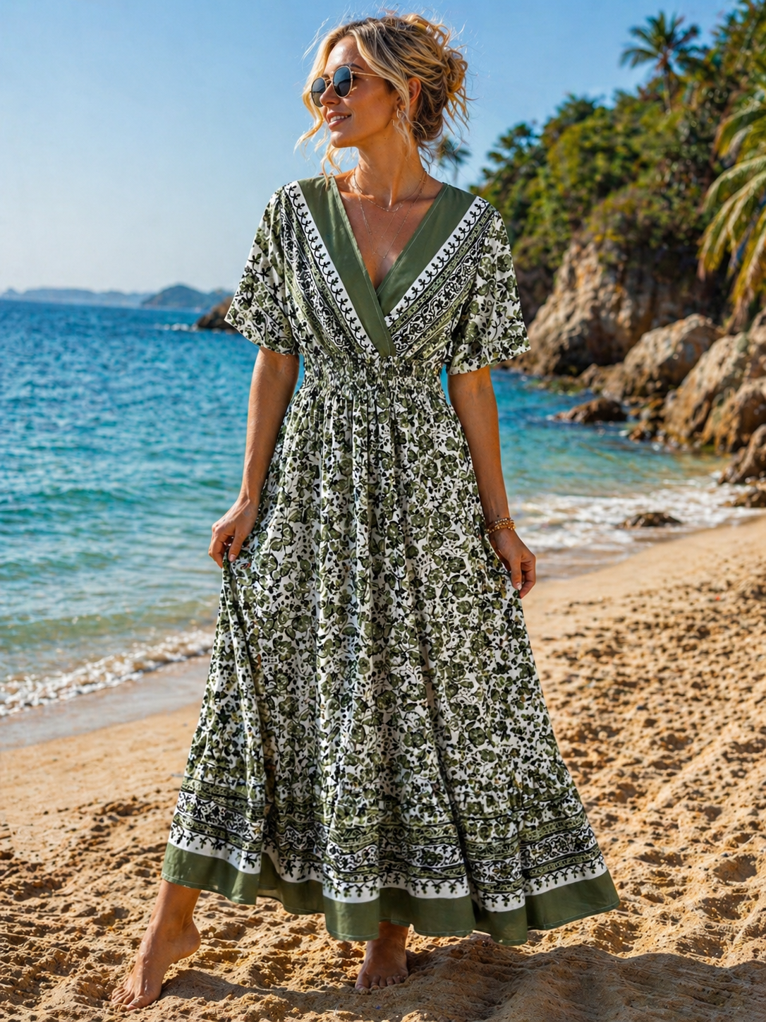 Boho Floral Maxi Dress