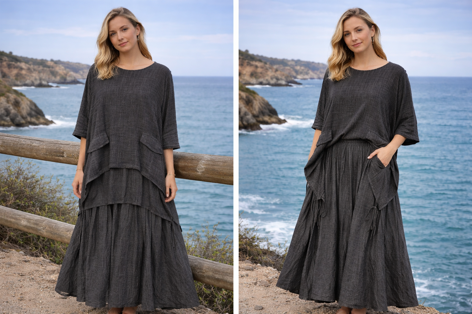 Layered Tiered Skirt Co-ord Set