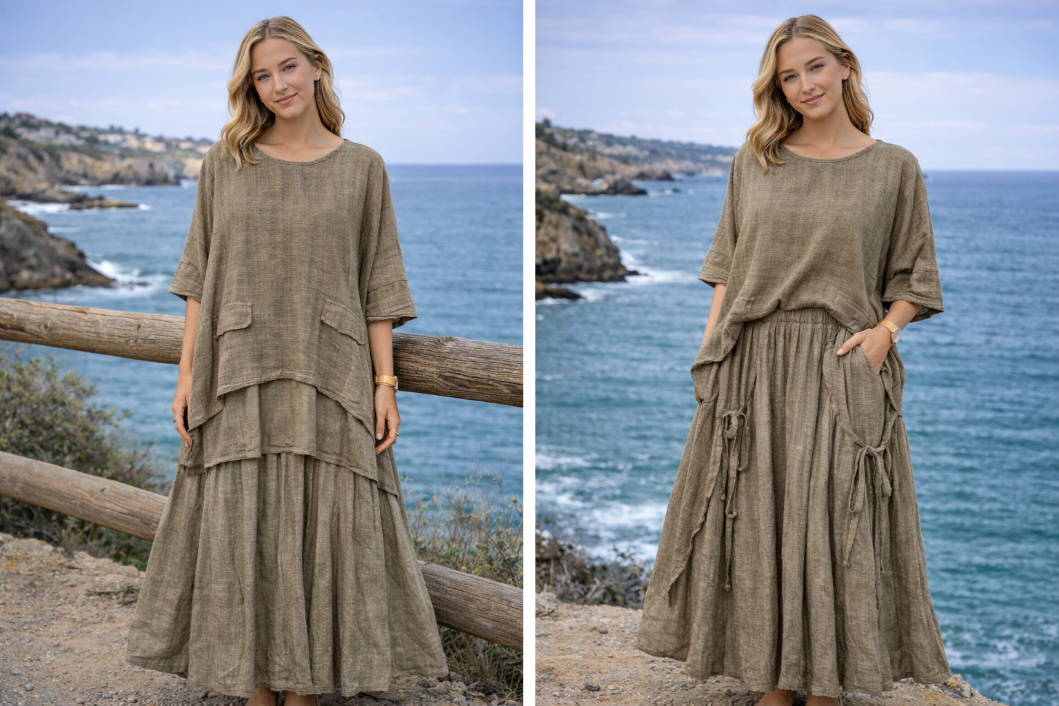 Layered Tiered Skirt Co-ord Set
