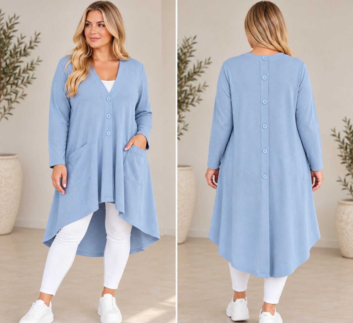 Elodie Button Detail Cardigan