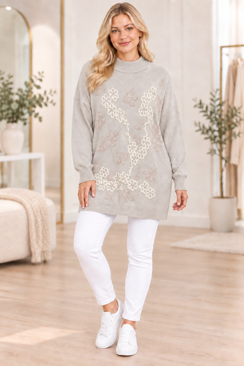 Embroidered Luxurious Jumper
