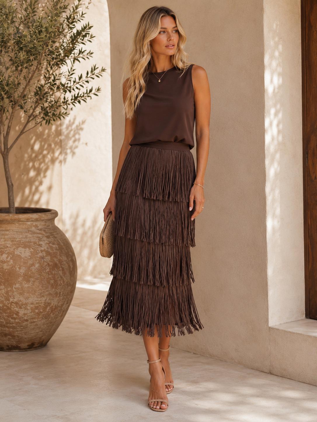 Frill Tassel skirt